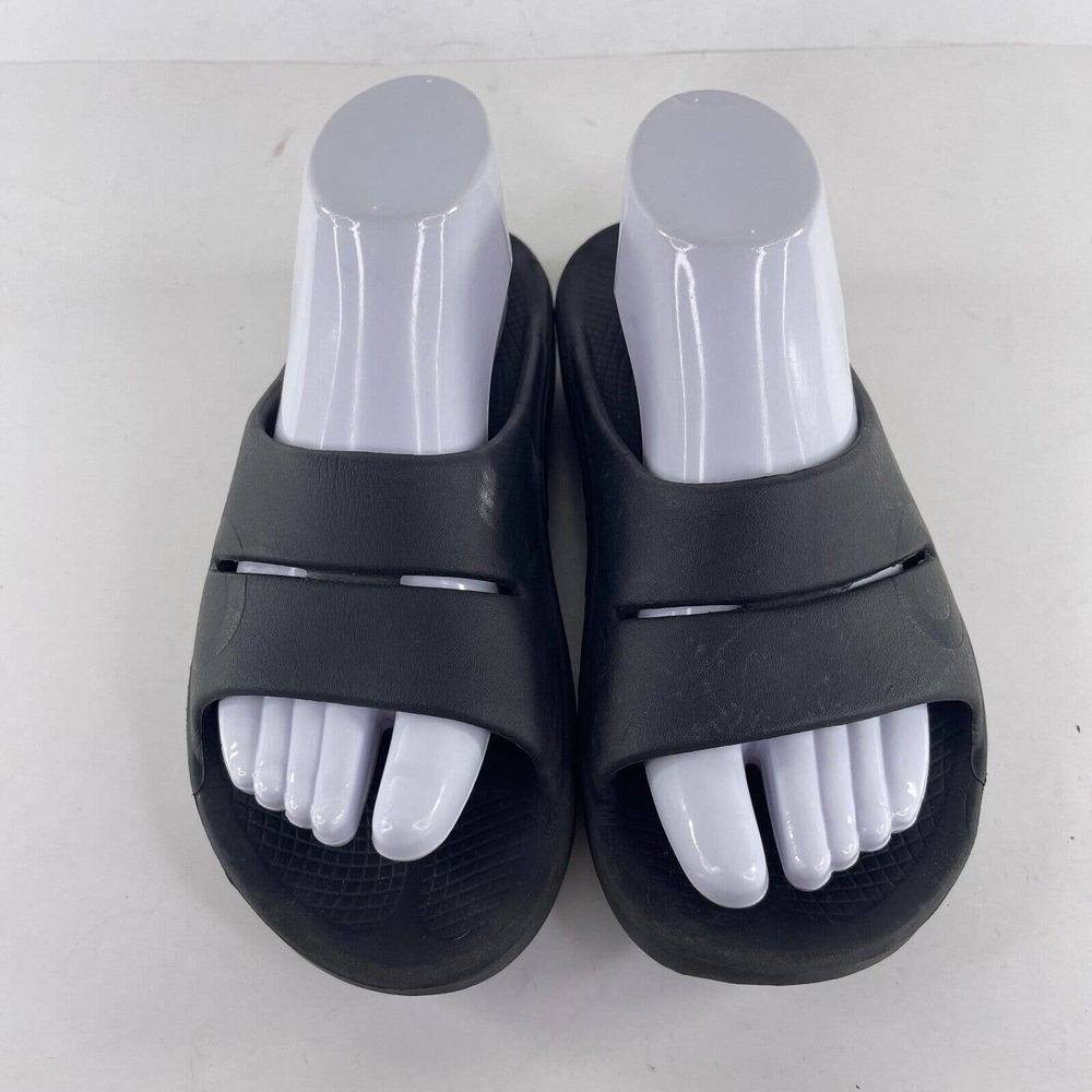 OOFOS OOahh women's Slide Sandal US 8 Black sports recovery Comfort shoes - Picture 3 of 10